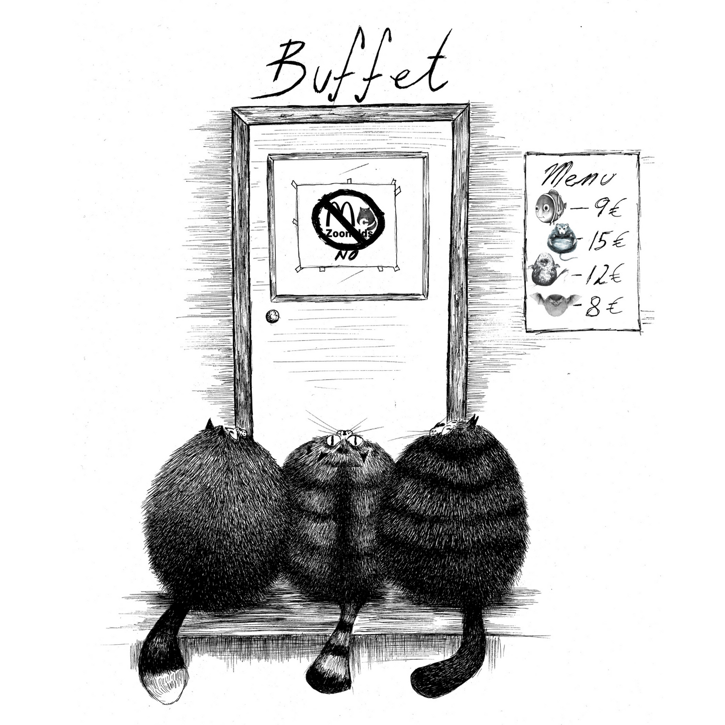 Cat Buffet - T-shirt