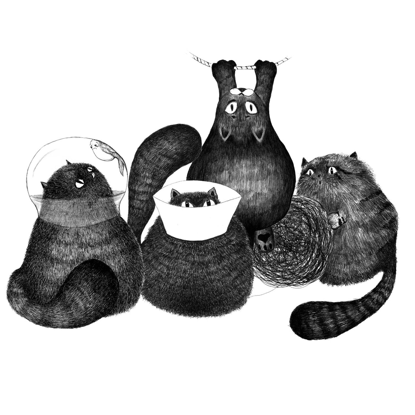 Black Cats - T-shirt