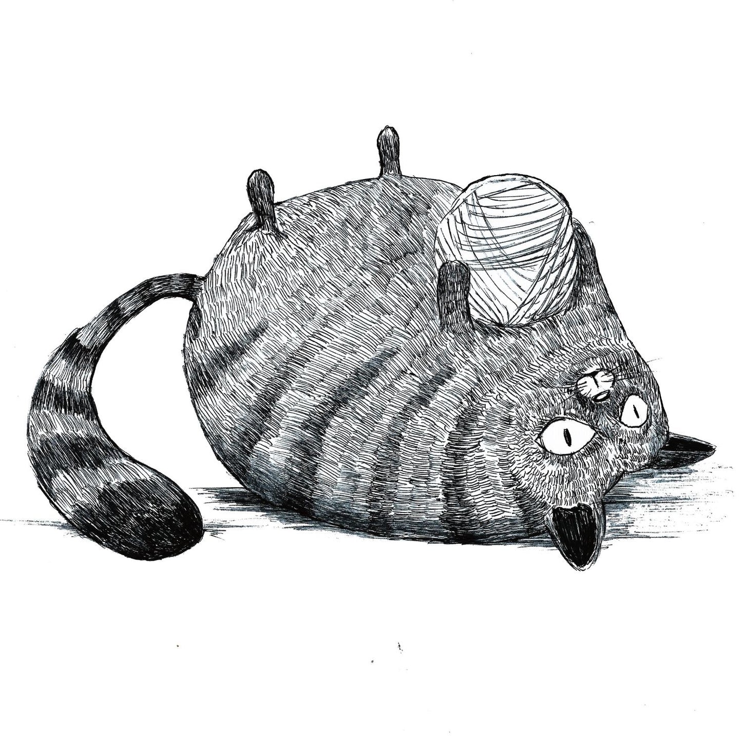 Cat with Wool - T-shirt